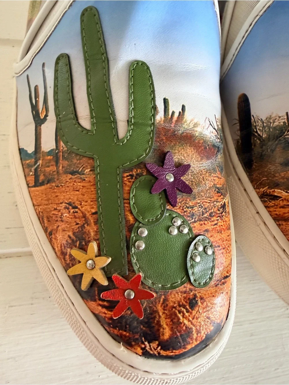 Katy Perry Collections The Beverly Cactus Desert Slip On Sneaker 9.5 Rare